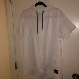 Short sleeve hoodie shirt